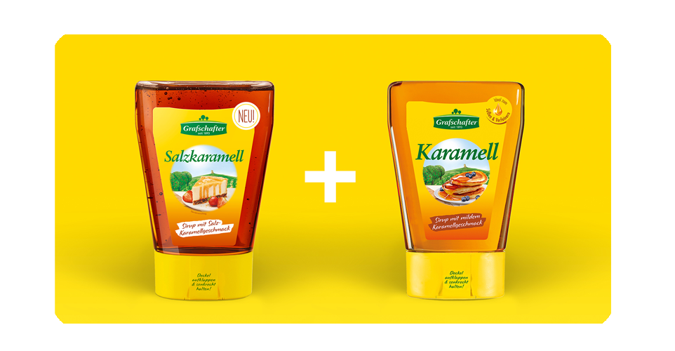 Eis, Eis Baby getoppt mit Karamell